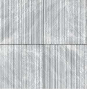 English Elm 12*24 Carrara Gray Marble - Textured 3D Fluted Natural Stone For Elegant Wall Installations, 4 Pcs W1696104354