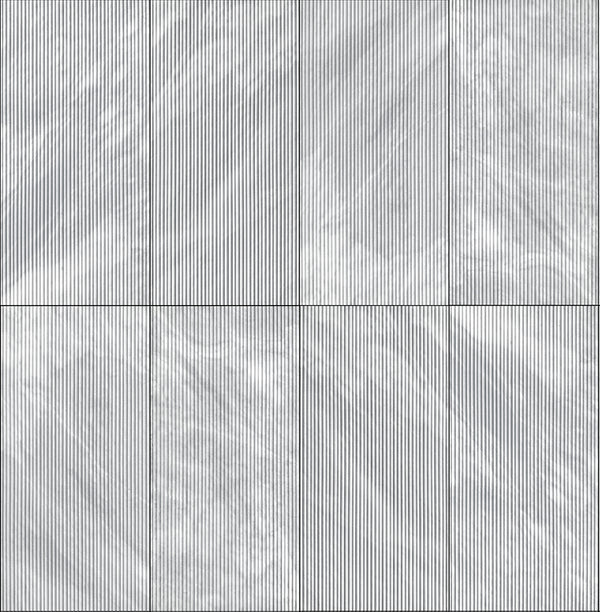 English Elm 12*24 Carrara Gray Marble - Textured 3D Fluted Natural Stone For Elegant Wall Installations, 4 Pcs W1696104354
