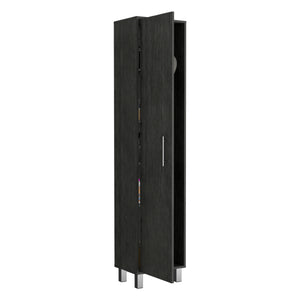 English Elm Laska Engineered Wood Storage Cabinet with Broom Hanger and Five Shelves for Neat Home Organization Brown 69.6 L x 20 W x 3.5 H B070P173188