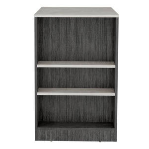 English Elm Portree Multicolor Kitchen Island with 3-Side Shelves, Engineered Wood Top 23.2x36.2" - Versatile Storage B070P173193