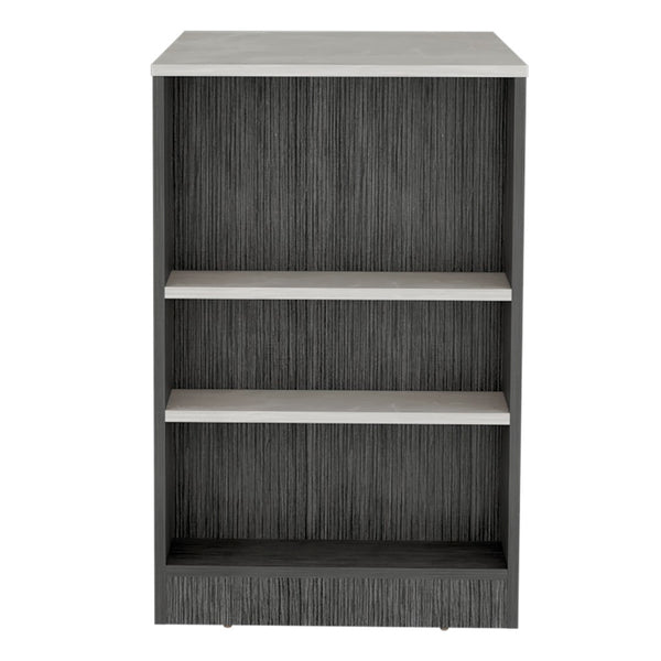English Elm Portree Kitchen Island - Multi-Purpose With 3-Side Shelving For Efficient Meal Prep & Storage B200P173193-GIGA