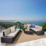 Christopher Knight Home® - Noble House - - Santa Cruz Outdoor 8-Piece Sectional Set