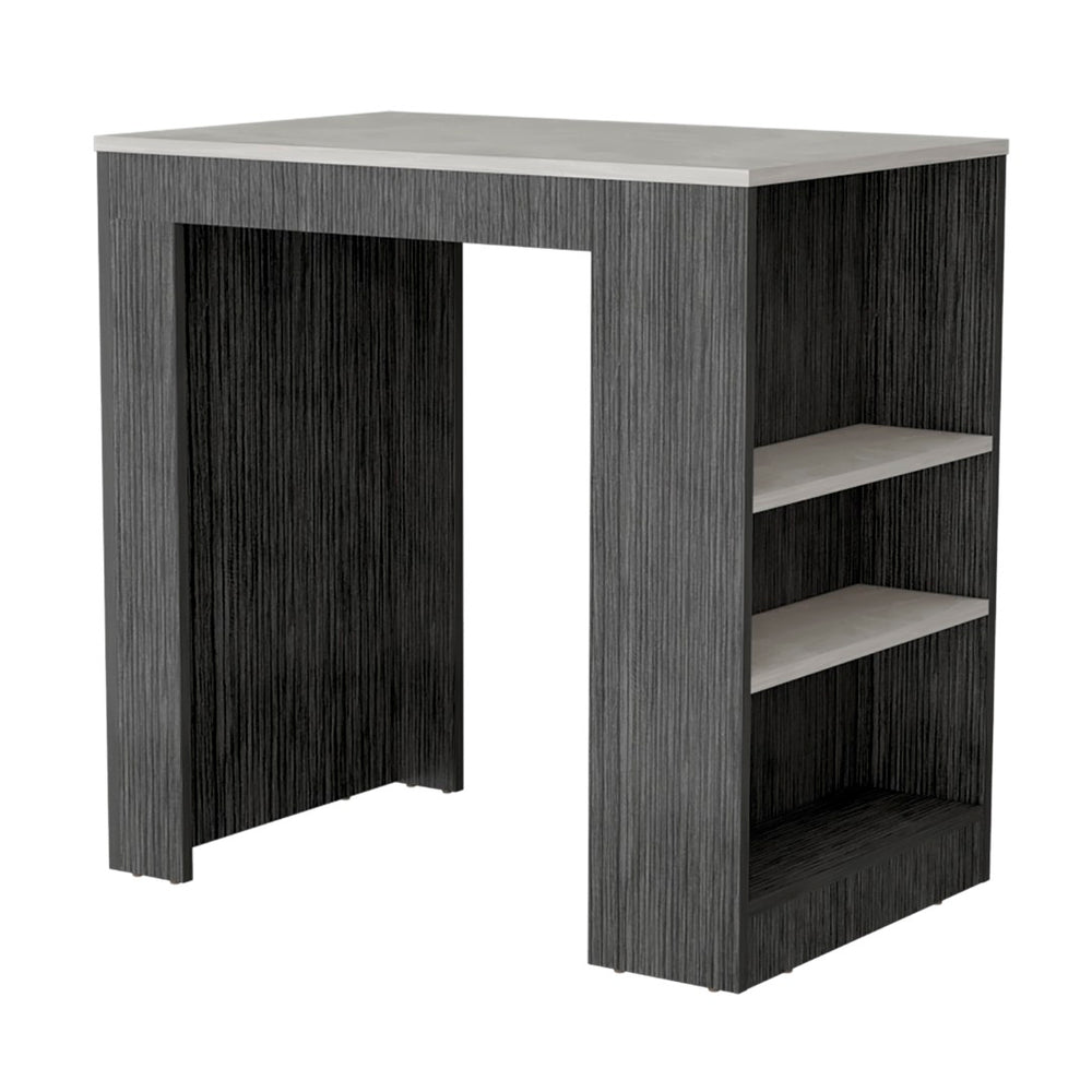 English Elm Portree Kitchen Island - Multi-Purpose With 3-Side Shelving For Efficient Meal Prep & Storage B200P173193-GIGA
