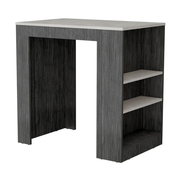 English Elm Portree Kitchen Island - Multi-Purpose With 3-Side Shelving For Efficient Meal Prep & Storage B200P173193-GIGA