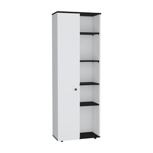 English Elm Hoyt Engineered Wood Kitchen Pantry Cabinet with 10 Compartments for Organized Clutter-Free Storage Multicolor 70.1 L x 16.5 W x 5.5 H B070P173178