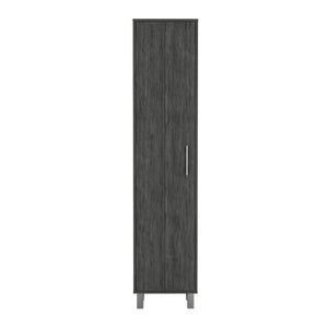 English Elm Laska Engineered Wood Storage Cabinet with Broom Hanger and Five Shelves for Neat Home Organization Brown 69.6 L x 20 W x 3.5 H B070P173188