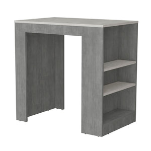 English Elm Portree Kitchen Island With 3-Side Shelving - Stylish Multi-Purpose Storage For Modern Spaces B200P173194-GIGA
