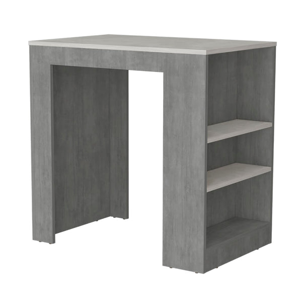 English Elm Portree Kitchen Island With 3-Side Shelving - Stylish Multi-Purpose Storage For Modern Spaces B200P173194-GIGA