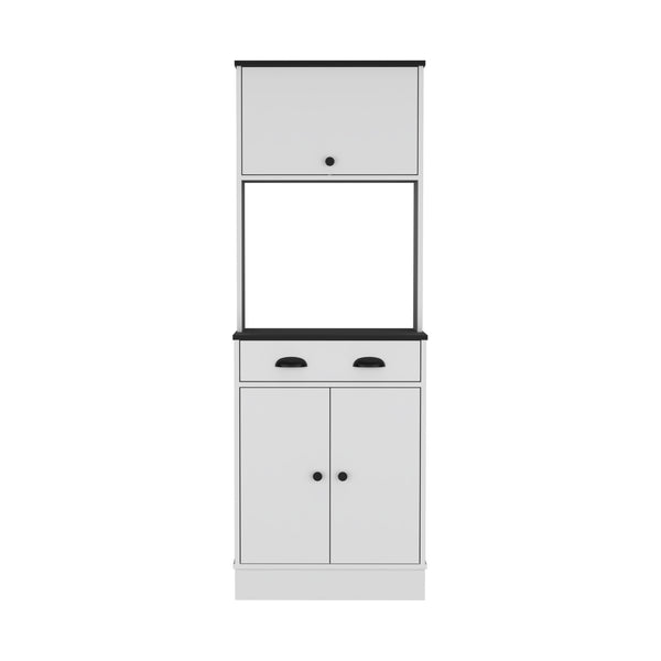 English Elm Tampa Tall Kitchen Pantry Cabinet with Drawer and Dual Doors, Engineered Wood, Compact Storage Multicolor 37.8 L x 20.1 W x 7.9 H B070P173169