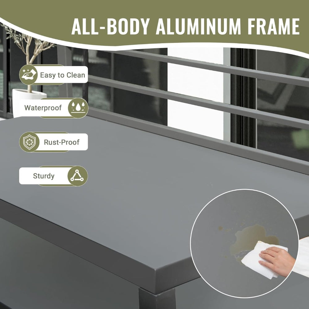 English Elm Outdoor Kitchen Island With Modular Design, Weather-Resistant Aluminum Storage For Bbq And Patio Use W1859P171930-GIGA