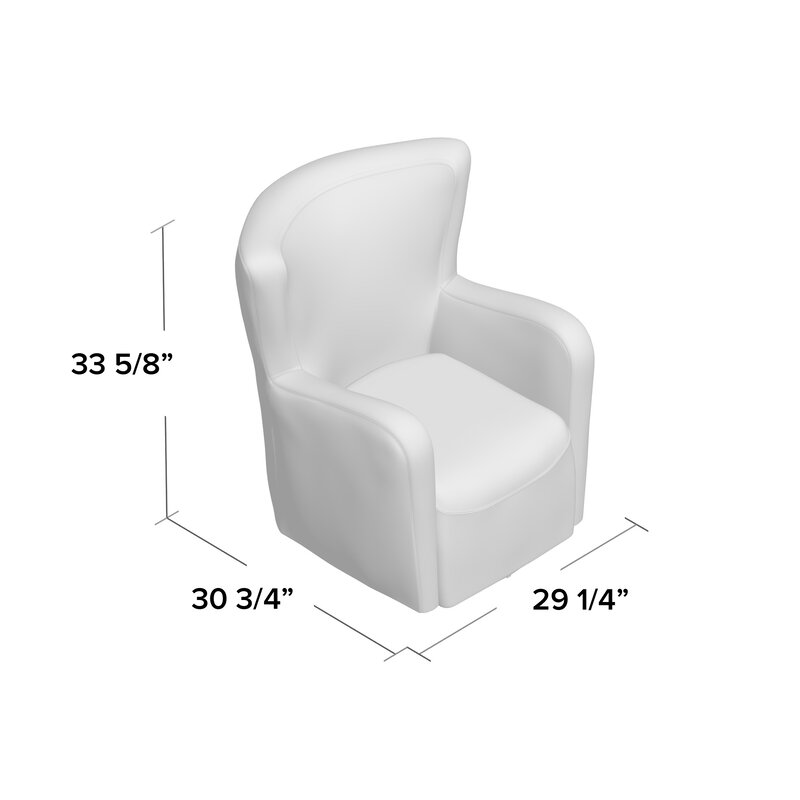 English Elm Christopher Knight Home® - Wingback PU Swivel Club Chair in Brown Faux Leather with Espresso Feet, Plush Seat for Cozy Livingroom 57449.00PU