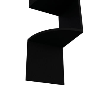 English Elm Rosset Floating Corner Shelf Tower Four Tier Wall Mounted Display for Modern Interiors B070P173206