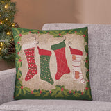 Christopher Knight Home® Jacquard Christmas Stockings Pillow Cover - Cotton/Poly Blend - 18x18