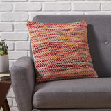 Christopher Knight Home® Frances Boho Multicolor Cotton & Wool Pillow Cover  - 18