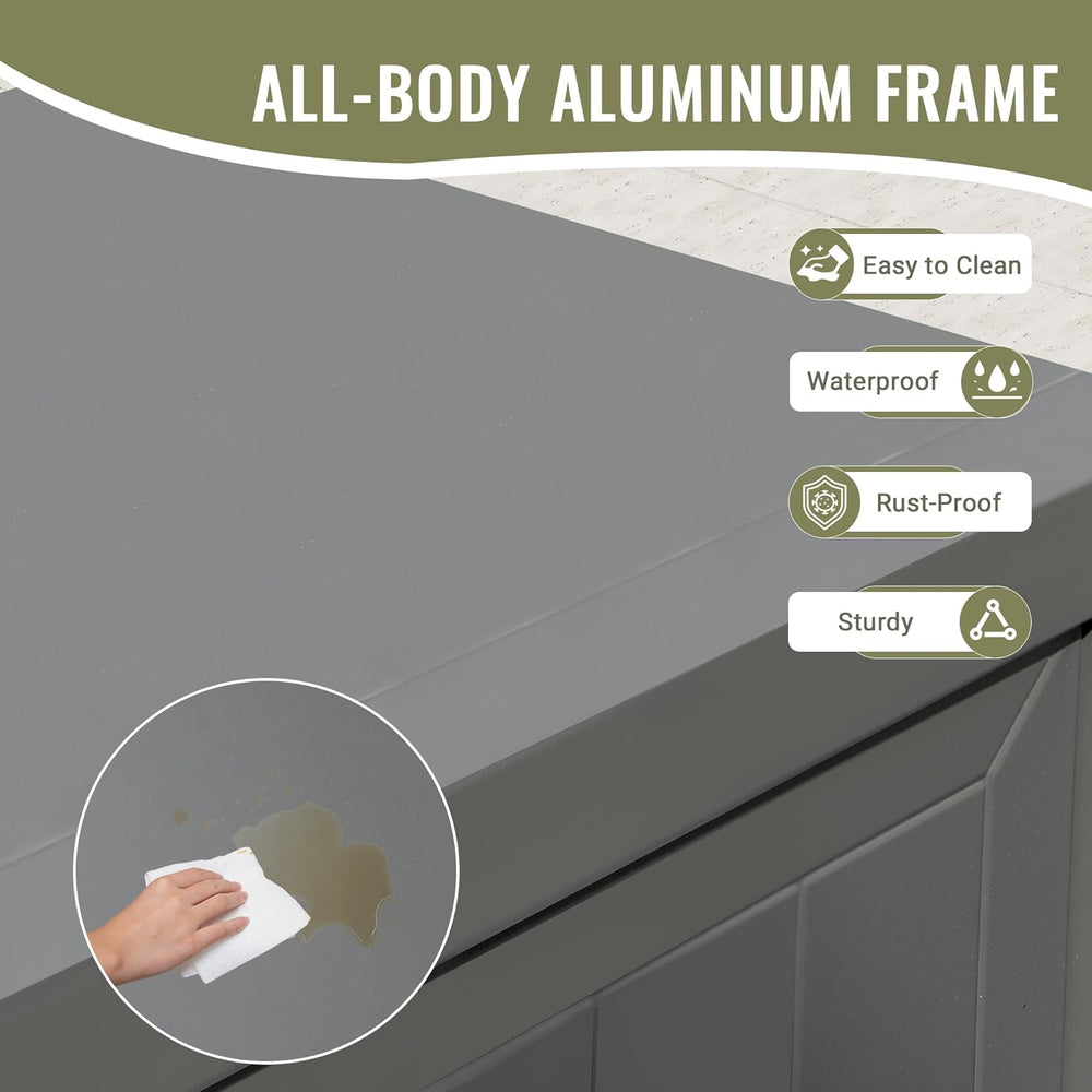 English Elm Outdoor Kitchen Island With Storage - Durable Aluminum Prep Table For Bbq, Patio & Deck Use W1859P171948