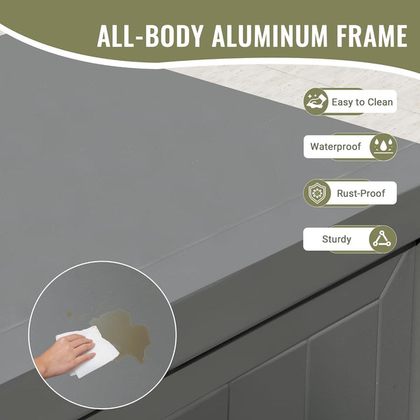 English Elm Outdoor Kitchen Island With Storage - Durable Aluminum Prep Table For Bbq, Patio & Deck Use W1859P171948