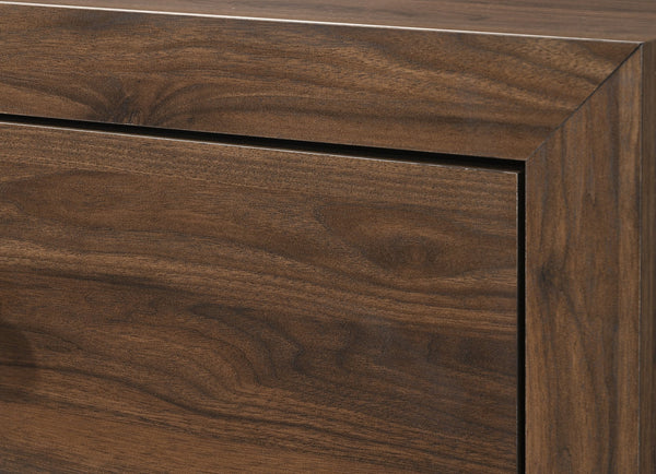 English Elm Brown Cherry Finish Fabric Queen Panel Bed Modern Wooden Platform Frame Durable Contemporary Design Brown 45.2 L x 27.95 W x 5.51 H B011P174709