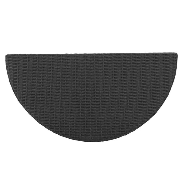 English Elm Christopher Knight Home® - PT Limon 5PCS Sofa Set - Weather-Resistant PE Rattan Half-Circle Lounge with Removable Cushions and Sturdy Iron Frame Grey+White PTLIMON5PCSGRY