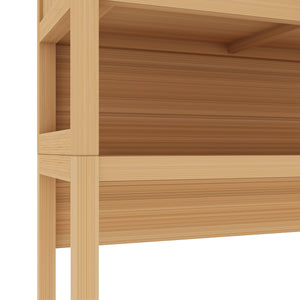 English Elm Toilet Bamboo Freestanding Storage Rack for Bathroom & Laundry — Space-Saving, Stylish Cabinet Organizer W2207P147171
