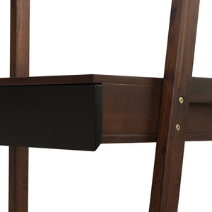 English Elm 32x17x68" Acacia Wood Ladder Bookshelf Open Display Unit for Living Room or Office W2078P174874