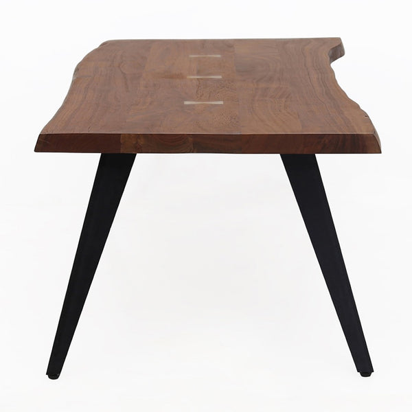 English Elm 47x23.5x17.5" Ramirez Solid Acacia Wood Coffee Table Mid-century Iron Leg Living Room W2078P175283