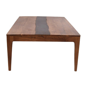 English Elm 70x35x30" Solid Acacia Live Edge Dining Table Seats Six Rustic Modern Rectangle W2078P174908