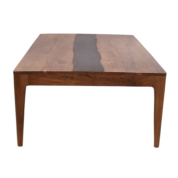 English Elm 70x35x30" Solid Acacia Live Edge Dining Table Seats Six Rustic Modern Rectangle W2078P174908
