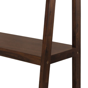 English Elm 32x17x68" Acacia Wood Ladder Bookshelf Open Display Unit for Living Room or Office W2078P174875