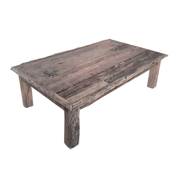 English Elm 59x35.5x17.5" Reclaimed Wood Coffee Table Rustic Farmhouse Living Room Accent W2078P174929