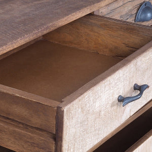 English Elm 31.5x17.5x31.5" Mango Wood Sideboard with Drawers for Farmhouse Dining or Home Office W2078P174944