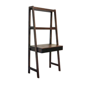 English Elm 32x17x68" Acacia Wood Ladder Bookshelf Open Display Unit for Living Room or Office W2078P174874