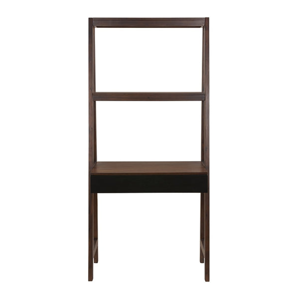 English Elm 32x17x68" Acacia Wood Ladder Bookshelf Open Display Unit for Living Room or Office W2078P174874