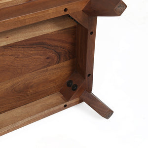 English Elm 21.5x16.5x23" Solid Acacia Wood Nightstand Live Edge Side Table Rustic Modern W2078P174892