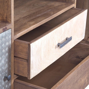 English Elm 31.5x17.5x31.5" Mango Wood Sideboard with Drawers for Farmhouse Dining or Home Office W2078P174944
