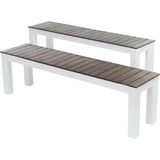 Christopher Knight Home® Acacia Wood Outdoor Dining Bench Set for Modern Gatherings