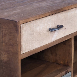 English Elm 31.5x17.5x31.5" Mango Wood Sideboard with Drawers for Farmhouse Dining or Home Office W2078P174944