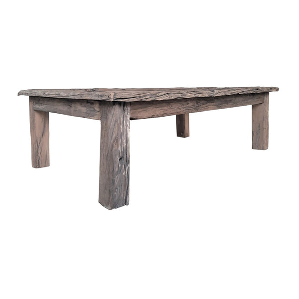 English Elm 59x35.5x17.5" Reclaimed Wood Coffee Table Rustic Farmhouse Living Room Accent W2078P174929
