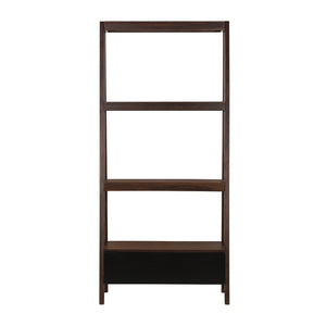 English Elm 32x17x68" Acacia Wood Ladder Bookshelf Open Display Unit for Living Room or Office W2078P174875