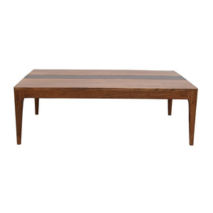 English Elm 70x35x30" Solid Acacia Live Edge Dining Table Seats Six Rustic Modern Rectangle W2078P174908