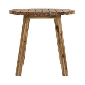 English Elm D32x30" Solid Acacia Round Dining Table Compact Hardwood for Breakfast Nooks W2078P175478