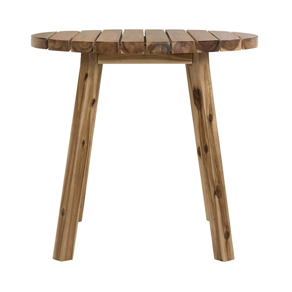 English Elm D32x30" Solid Acacia Round Dining Table Compact Hardwood for Breakfast Nooks W2078P175478
