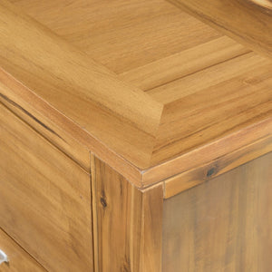 English Elm 53x17x31.5" 6-drawer Dresser Solid Acacia and Mdf Wide Low Profile Bedroom Storage W2078P175465