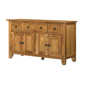 English Elm 31.5x17.5x31.5" Mango Wood Sideboard with Drawers for Farmhouse Dining or Home Office W2078P175449