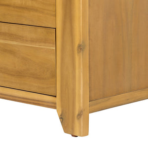 English Elm 35.4x17.3x44" 5-drawer Dresser Acacia Wood Mortise Joinery Contemporary Bedroom Storage W2078P175473