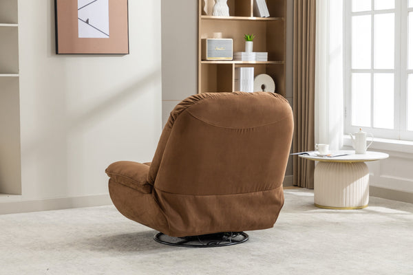 English Elm Power Recliner 270° Swivel Glider Bluetooth Music Player USB Charger Phone Holder Snack Storage Luxurious Models for Sleep Work Game Comfort W1752P170266