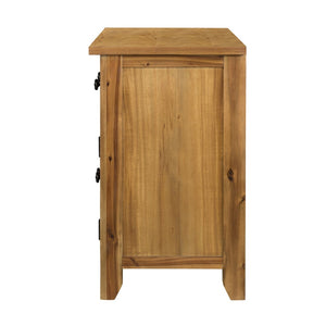 English Elm 31.5x17.5x31.5" Mango Wood Sideboard with Drawers for Farmhouse Dining or Home Office W2078P175449