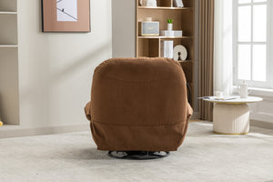 English Elm Power Recliner 270° Swivel Glider Bluetooth Music Player USB Charger Phone Holder Snack Storage Luxurious Models for Sleep Work Game Comfort W1752P170266