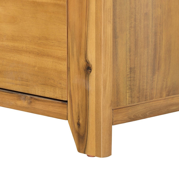 English Elm 53x17x31.5" 6-drawer Dresser Solid Acacia and Mdf Wide Low Profile Bedroom Storage W2078P175465