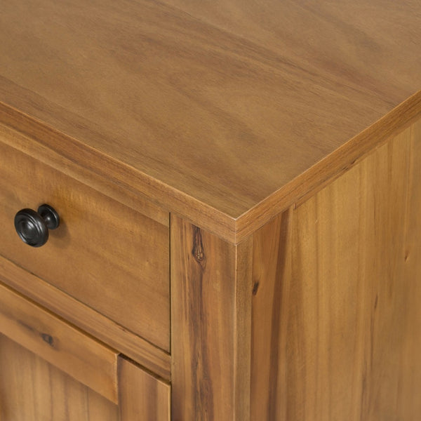 English Elm 31.5x17.5x31.5" Mango Wood Sideboard with Drawers for Farmhouse Dining or Home Office W2078P175449
