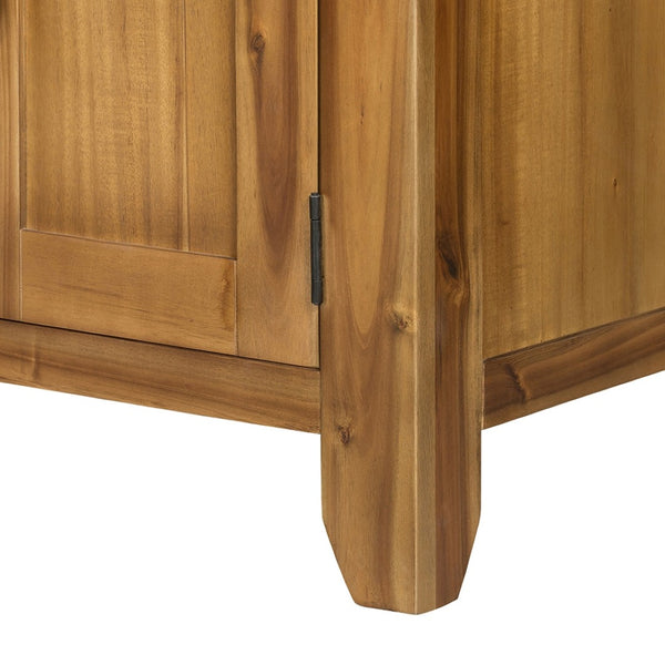English Elm 31.5x17.5x31.5" Mango Wood Sideboard with Drawers for Farmhouse Dining or Home Office W2078P175449